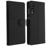 Funda Vintage Samsung Galaxy A70 Billetera F. Soporte – Negro