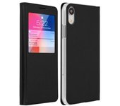 Funda Libro Iphone Xr Con Ventana Carcasa Rígida – Negra