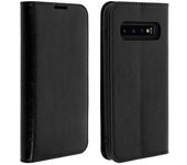 Funda Samsung Galaxy S10 Plus De Cuero Cartera Función Soporte – Negra