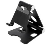 Soporte Para Escritorio Smartpone / Tablet 4 A 10'' Aluminio Inclinable Plata