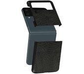 Carcasa Samsung Galaxy Z Flip 3 Rígida Diseño Escamas Serpiente - Negro