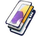 Carcasa Samsung Galaxy A72 Plexiglás Polímero Antigolpes Contorno Azul