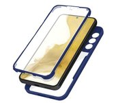 Funda Samsung S22 Plus Trasera De Plexiglás Y Delantera De Polímero Marco Azul