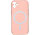 Funda Magsafe Para Apple Iphone 11 Soft Touch Mate Bordes Altos Rosa