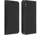 Funda Iphone Xs Max De Cuero Billetera Función Soporte – Negra