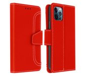 Funda Iphone 12 Pro Max Libro Monedero F. Soporte – Rojo