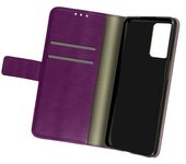 Funda Oppo A54 5g / A74 5g Tarjetero Soporte Vídeo Morado