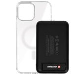 Funda Apple Iphone 12 Pro Max Y Powerbank 5000 Mah Magsafe Swissten Transparente