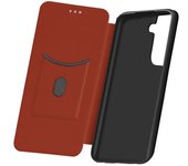 Funda Samsung Galaxy S21 Plus Tarjetero Efecto Carbono - Marrón