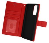 Funda Samsung A23 5g / M23 5g Cartera Soporte De Video Muñequera Rojo
