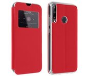 Funda Huawei P40 Lite E Cartera Con Ventana F. Soporte - Rojo