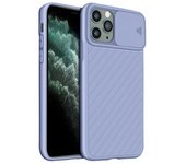 Funda Protectora Iphone 11 Pro Max Surcada Protector Cámara - Violeta