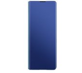 Carcasa Samsung Galaxy Z Fold 3 Cierre Translúcido Espejo Soporte Azul