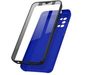 Funda Samsung Galaxy A02s Trasera Rígida Delantera Flexible - Azul