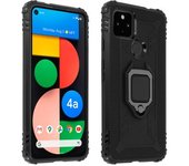 Carcasa Google Pixel 4a 5g Bimateria Anillo-soporte Metálico – Negro