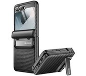 Funda Para Samsung Galaxy Z Flip 6 Muleta Robusta De Fibra De Carbono