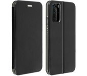 Funda Huawei P40 Pro De Cuero Ecológico Soporte Y Tarjetero - Negro