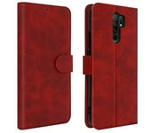Funda Xiaomi Redmi 9 Cartera Con Cierre Magnético Y Soporte – Rojo