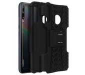 Carcasa Huawei P40 Lite E Protectora Reforzada + F. Soporte - Negra