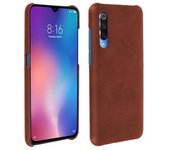 Carcasa Xiaomi Mi 9 Protectora Aspecto Cuero Agrietado - Marrón