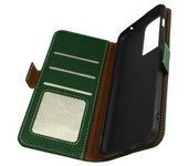 Funda De Cuero Oneplus Nord 2t 5g Cartera Y Portavideos Verde