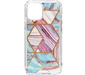 Funda Mármol Iphone 12 Pro Max Híbrida Esquinas Reforzadas Morado
