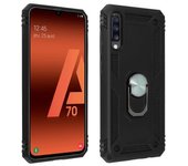 Carcasa Protectora Samsung Galaxy A70 Con Anillo-soporte Magnético – Negro