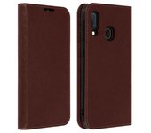 Funda Samsung Galaxy A20e De Piel Auténtica Y Cartera Con F. Soporte – Marrón