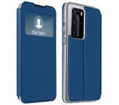 Funda Huawei P40 Pro Cartera Con Ventana F. Soporte - Azul