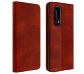 Funda Libro Cartera Con F. Soporte Para Huawei P40 Pro - Marrón