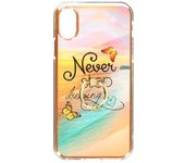 Carcasa Iphone X / Xs Anillo Sujeción Diseño Playa - Naranja