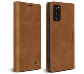 Funda Samsung Galaxy S20 Fe Folio Vintage Tarjetero Soporte Vídeo Camel