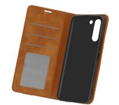 Funda Samsung S21 Plus Soft-touch Cartera Soporte Y Cierre Magnético – Marrón
