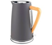 Hervidor Agua Eléctrico Ultra Rápido, 1,7 L, Sin Bpa, Acero Inoxidable, Resistencia Oculta, Inalámbrico Gris 2150w Botti Nelly