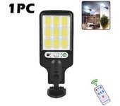 Paquete De 1 ~ 8 Farolas Solares Para Exteriores, Lámpara Led Con Sensor De Movimiento De Seguridad Impermeable Con 3 Modos De Iluminación, Luces