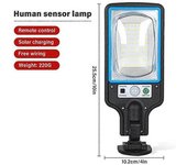 Paquete De 1 ~ 8 Farolas Solares Para Exteriores, Lámpara Led Con Sensor De Movimiento De Seguridad Impermeable Con 3 Modos De Iluminación, Luces
