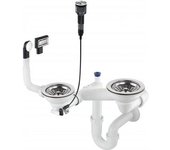 Siphon For 1.5- And 2-bowl Granite Sink - Space-saver