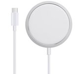 Cargador Inalámbrico Magsafe 15w Carga Rápida Original Apple Blanco