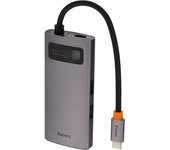 Baseus Metal Gleam Series 4-in-1 Usb-c Hub Estación Dock Para Móvil Tableta/smartphone Plata