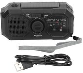 Radio Solar De Manivela Noaa, Portátil, Multifuncional, Para Emergencias Meteorológicas Al Aire Libre - -