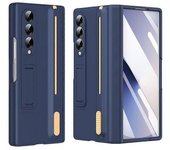 Funda Con Soporte Para Samsung Galaxy Z Fold4 5g, Protector De Pantalla De Vidrio Templado Y Lápiz Óptico (zafiro)