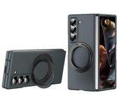 Funda Magnética Para Samsung Galaxy Z Fold Special/z Fold 6 Slim/w25, Con Soporte De Anillo, Carcasa Rígida De Pc Y Película De Vidrio Templado, Color
