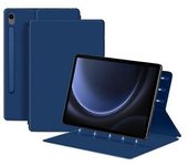 Funda Magnética De Cuero Sintético Con Soporte Para Tableta Samsung Galaxy Tab S9 Fe, Color Azul