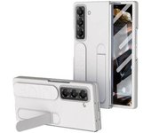 Funda De Silicona Con Función Atril Para Samsung Galaxy Z Fold Special/z Fold 6 Slim/w25 (pc, Con Película De Vidrio Templado), Color Blanco
