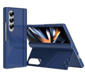 Funda De Pc Para Samsung Galaxy Z Fold4 5g Con Soporte Trasero Y Película De Vidrio Templado - Zafiro
