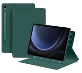 Funda Magnética De Cuero Sintético Con Soporte Para Tableta Samsung Galaxy Tab S9 Fe, Color Verde