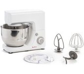 Moulinex Qa150110 Robot De Pastelería Essential Robot Multifunción - 800w - 6 Velocidades Acero Inoxidable 4.8 L - Kit De Pastelería Batidora Batidora