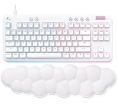 Teclado Logitech G713 Gaming Con Cable Mecánico Qwerty Es Blanco Niebla