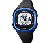 Reloj Digital Cuadrado Venaxin Con Alarma Multifuncional Y Correa De Pu Impermeable, Color Azul