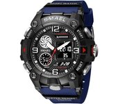 Relojes De Pulsera Led Para Hombre Con Alarma Digital Resistente Al Agua Y Fecha - Luz Verde